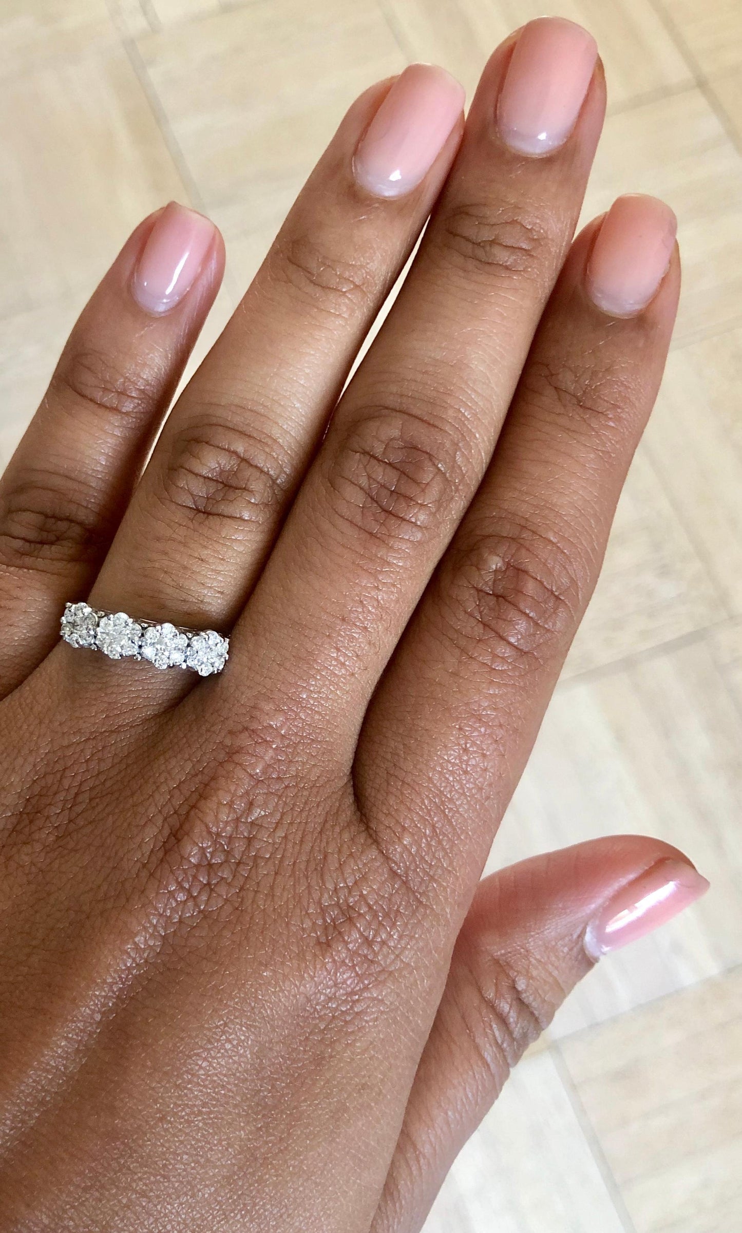 0.53 Carat Diamond 14 Karat White Gold Ring