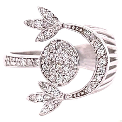 0.40 Carat Diamond Cocktail 14 Karat White Gold Ring
