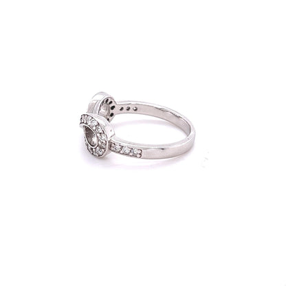 0.46 Carat Infinity Diamond White Gold Ring