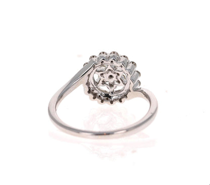 0.49 Carat Diamond 14 Karat White Gold Cluster Ring