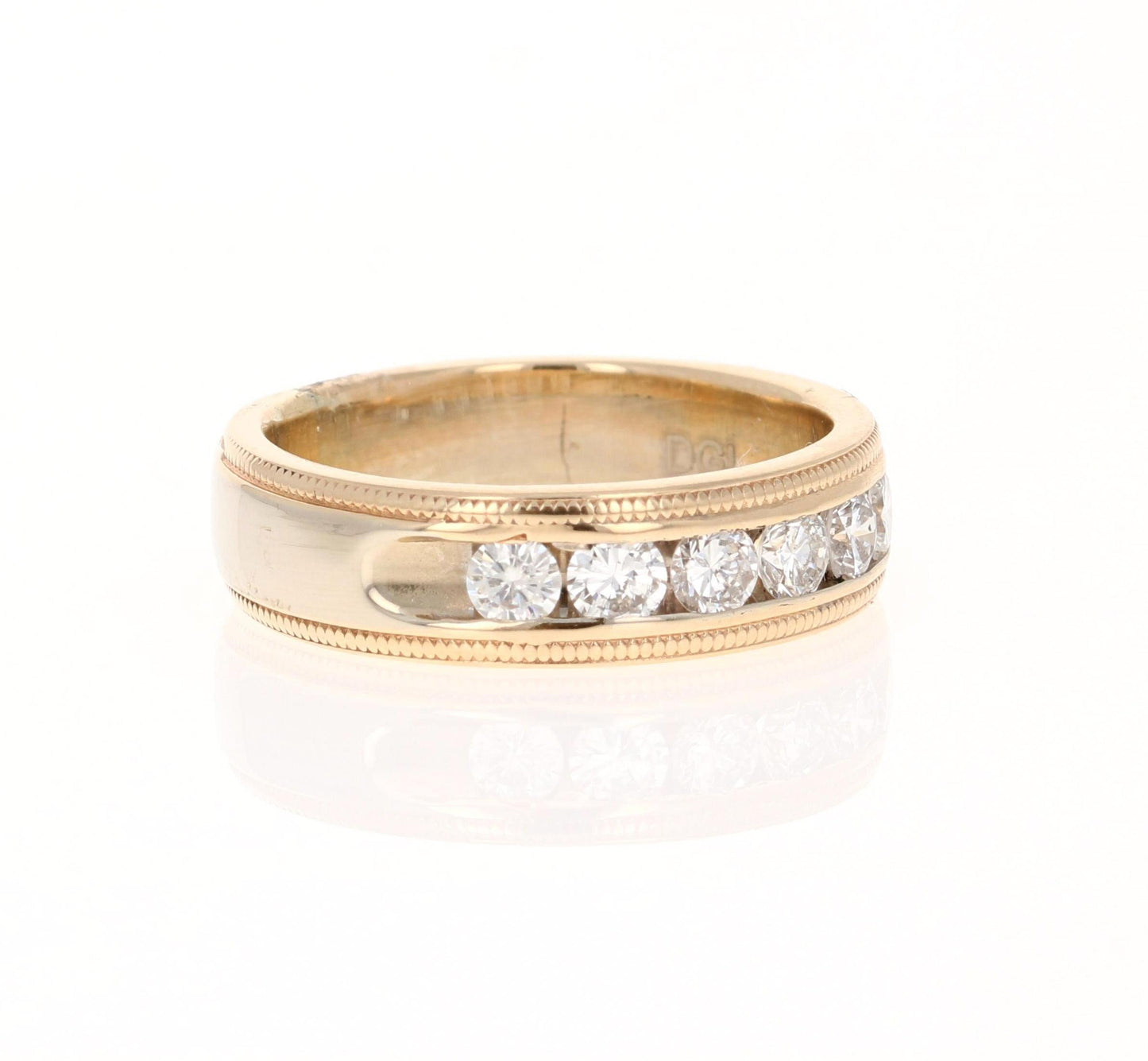 0.60 Carat Diamond Yellow Gold Band