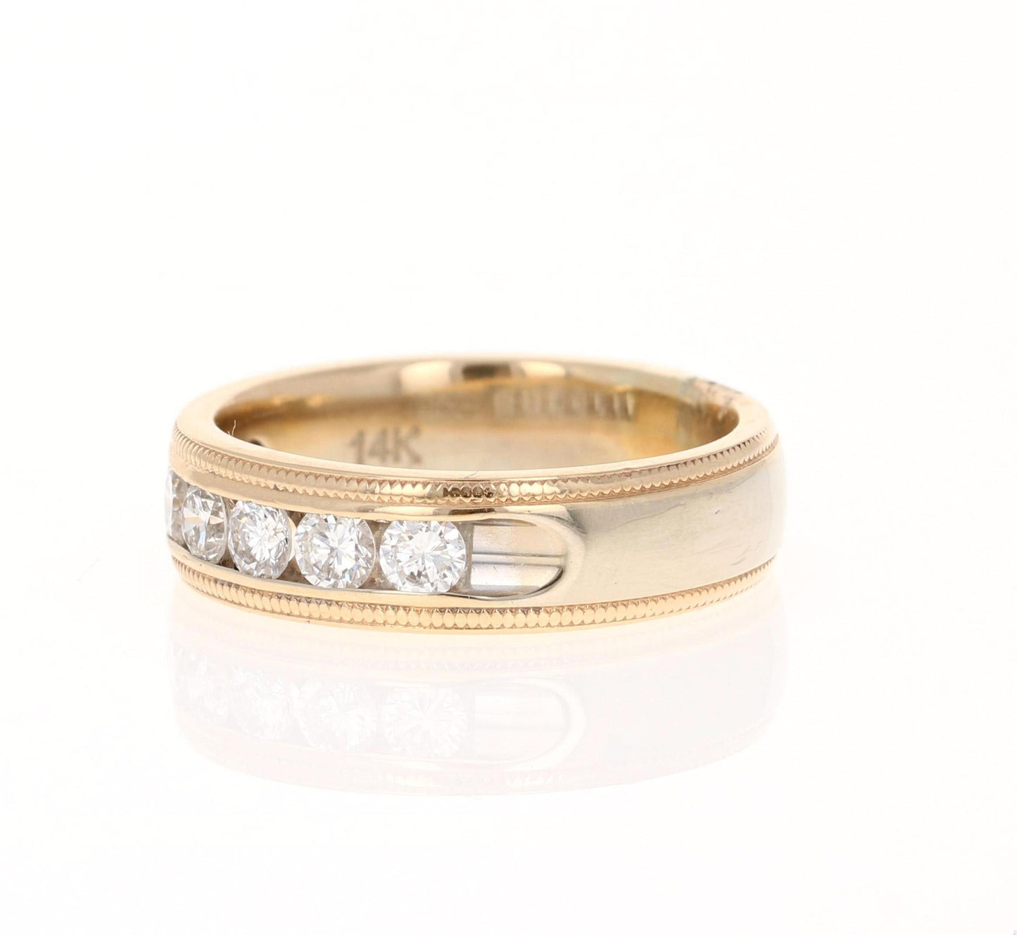 0.60 Carat Diamond Yellow Gold Band