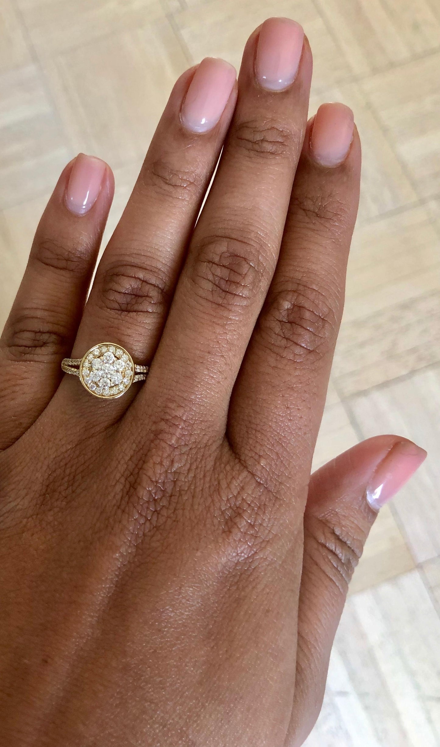 0.68 Carat Diamond 14 Karat Yellow Gold Ring
