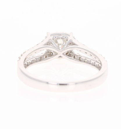 0.95 Carat Diamond White Gold Engagement Ring