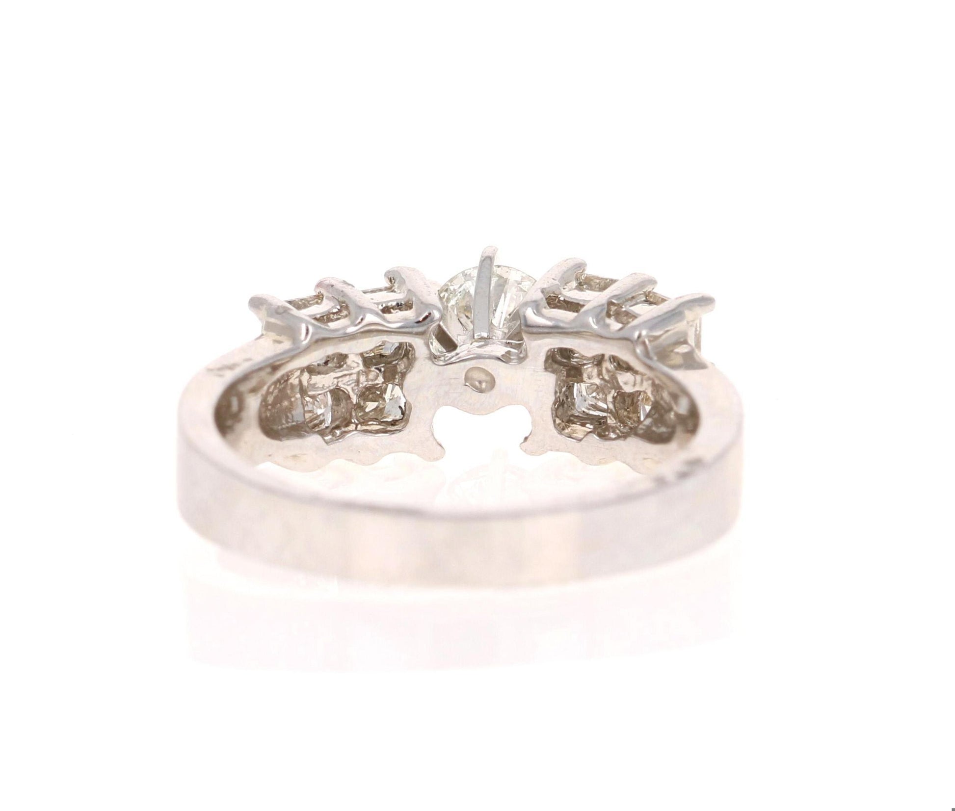 1.25 Carat Diamond 14 Karat White Gold Engagement Ring