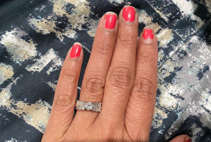 1.25 Carat Diamond 14 Karat White Gold Engagement Ring