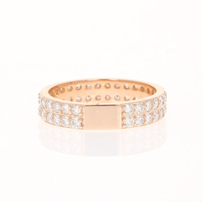 1.48 Carat Natural Diamond Rose Gold Band