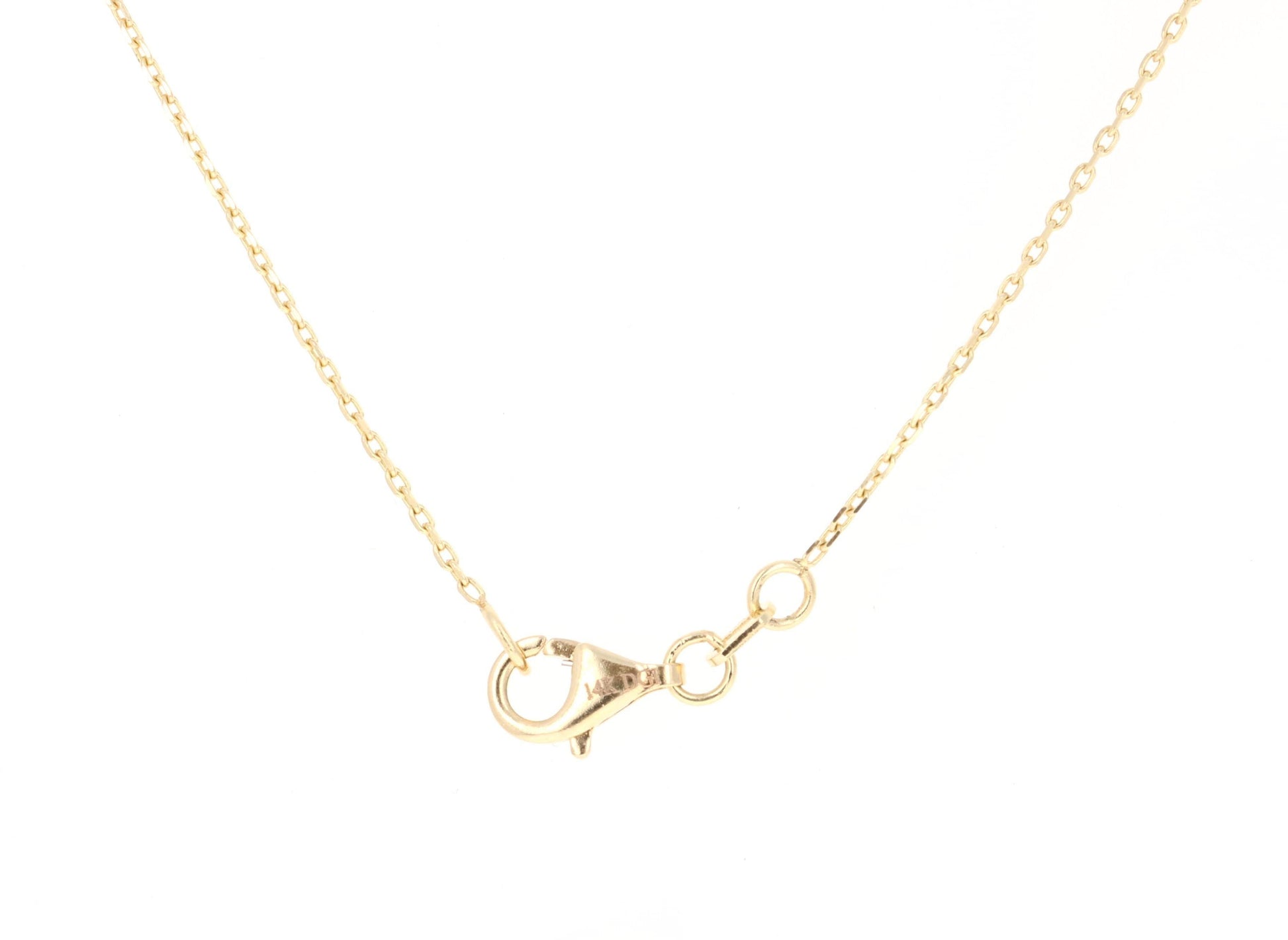 2.80 Carat Black Diamond White Diamond Yellow Gold Pendant
