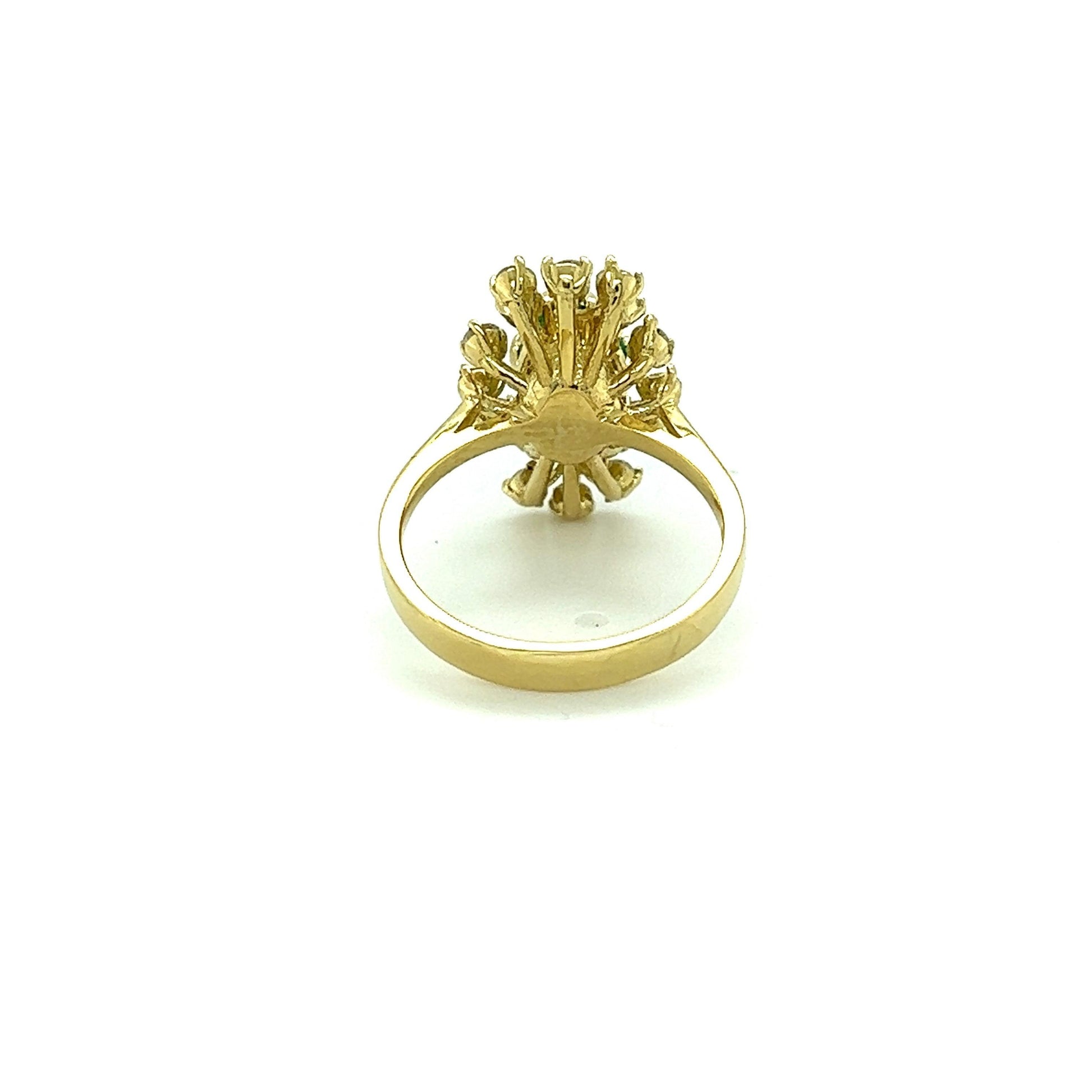 GIA Certified 1.87 Carat Natural Emerald Diamond Yellow Gold Ring
