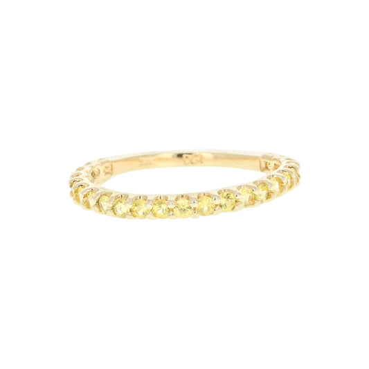 Yellow Sapphire Yellow Gold Band