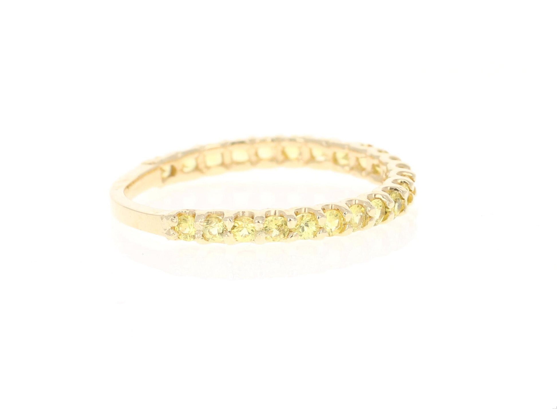 Yellow Sapphire Yellow Gold Band