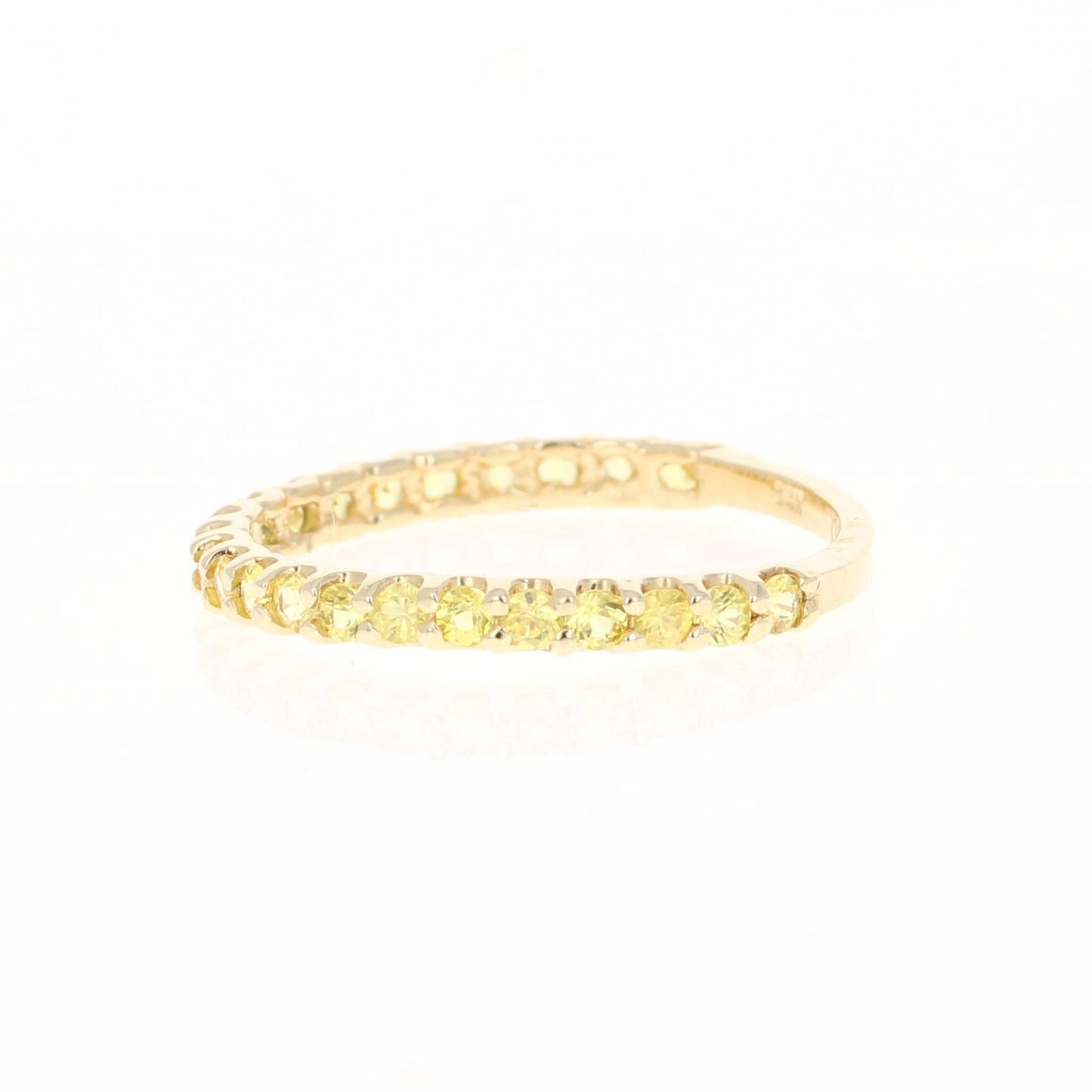 Yellow Sapphire Yellow Gold Band