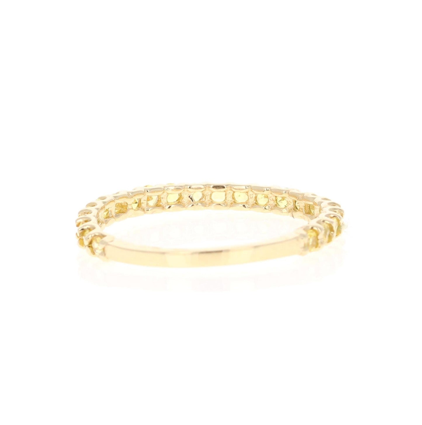 Yellow Sapphire Yellow Gold Band